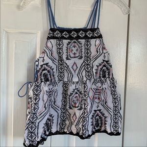 Saylor embroidered tank top